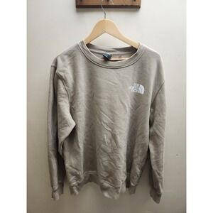 The North Face Crewneck Sweatshirt Beige Mens‎ Size L Logo Never Stop Exploring